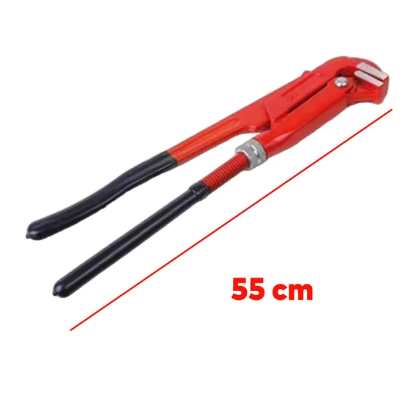 Maşalı Boru Anahtarı 2'' İngiliz Anahtar 8 cm Ağız 55 Cm Boy Çok Amaçlı Anahtar Sökme Sıkma Tutma - 3