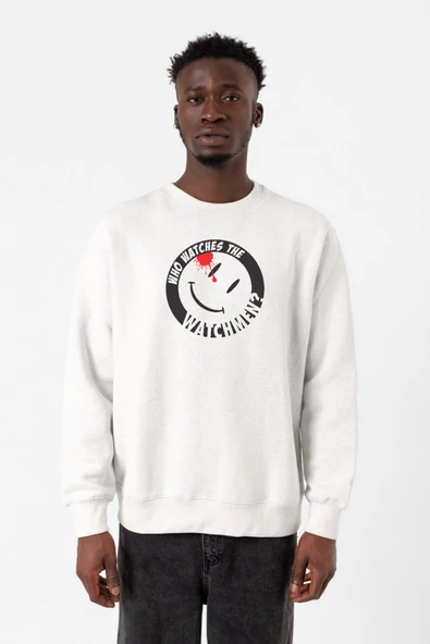 Watchmen Who Watches The Watchmen Beyaz Erkek 2ip Sweatshirt