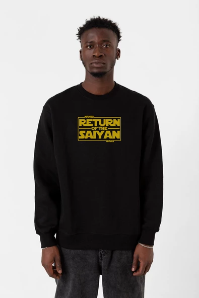 Dragon Ball Z Anime Namek Wars Siyah Erkek 2ip Sweatshirt
