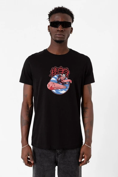 Dragon Ball Z Anime Tao Pai Pai Express Siyah Erkek Tshirt
