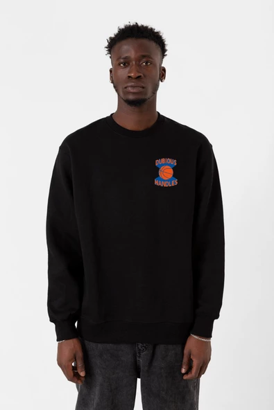 Dubious Handles Logo Siyah Erkek 2ip Sweatshirt