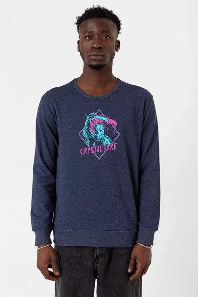 Friday The 13th Crystal Lake indigo Erkek 2ip Sweatshirt ürün görseli 1