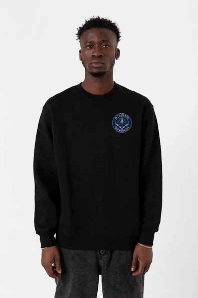 Gen V Godolkin University Emblem Siyah Erkek 2ip Sweatshirt