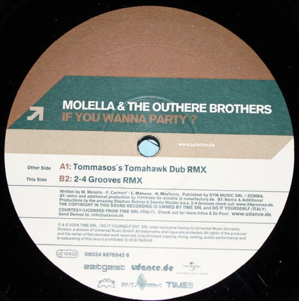 Molella  The Outhere Brothers – If You Wanna Party  house tarz plak alithestereo