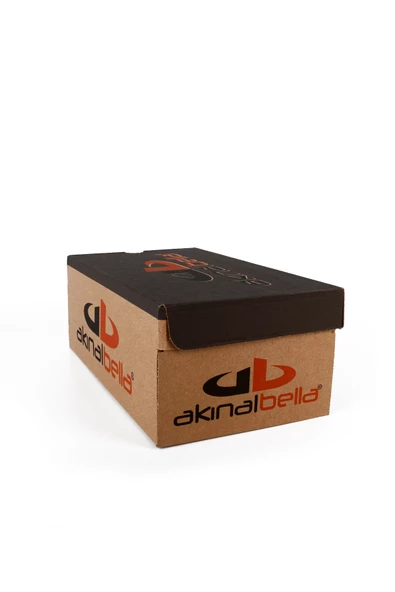 Akınal Bella Lugmo Kadın Terlik Sabo Hastane Terliği Bej-Kırmızı - Resim 4