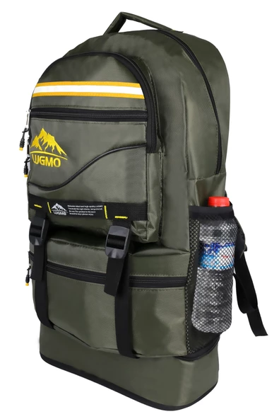 Lugmo Dağcı Sırt Çantası Deprem Çantası Körüklü Reflektörlü 65 Litre Haki - 3
