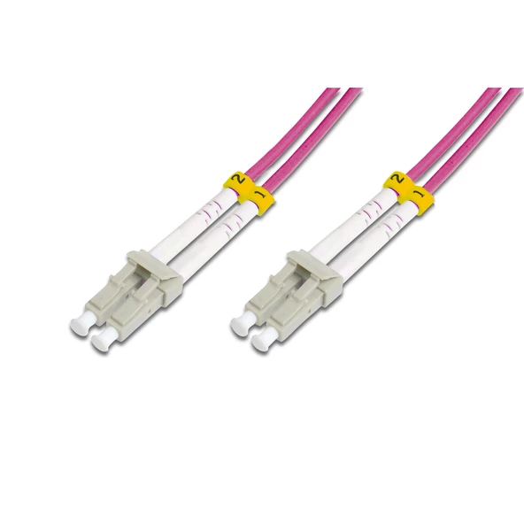 Beek LC-LC Fiber Optik Patch Kablo, Multimode OM 4 50/125 Duplex, 3.0mm, LSZH, 8 metre