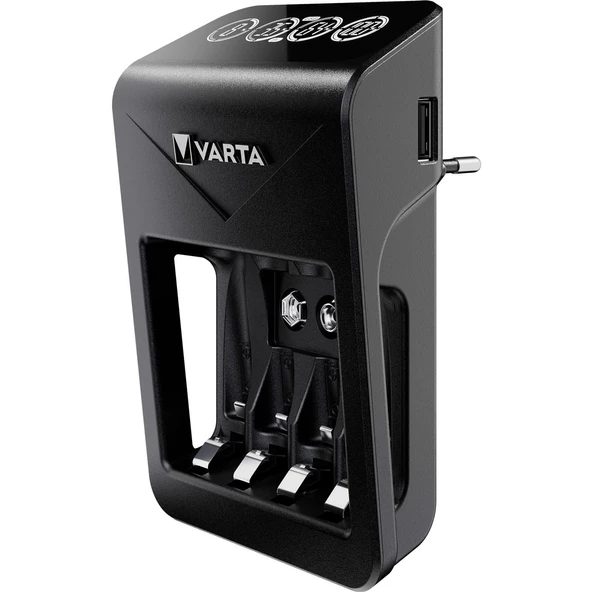 VARTA LCD Plug Şarj Cihazı + 4 adet 2100 mAH AA Şarj Edilebilir Pil - 5