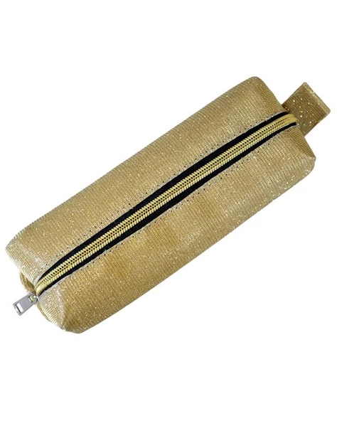 Yuga Makyaj Çantası Simli Açık Sarı - 2