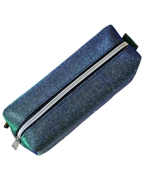 Yuga Makyaj Çantası Simli Hologramlı Yeşil - 2