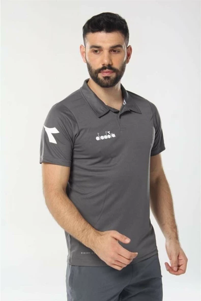 Diadora Nacce Antrasit Polo Yakalı T-Shirt  -  1TSR06-Antrasit - 2