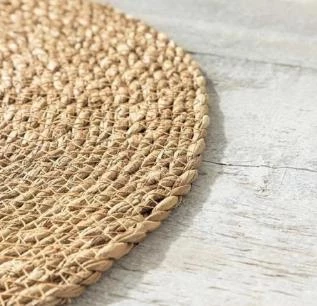 6'Lı Bambu Amerikan Servis Hasır 1. Kalite Örgü Yanmaz Tabak Tava Tencere Altlığı 34 x 34 cm - 3