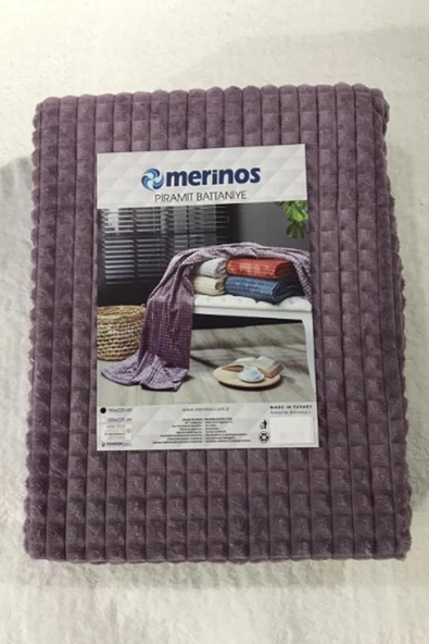 Merinos Çift Kişilik Battaniye Piramit Soft Renkler Nishev-P000075 - 4