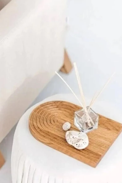 Nishev Gökkuşağı Sunum Tahtası Büyük Açık Kahve 30x18 cm - 3