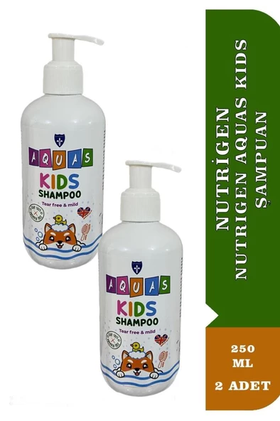 Aquas Kids Şampuan 250 ml 2 Adet