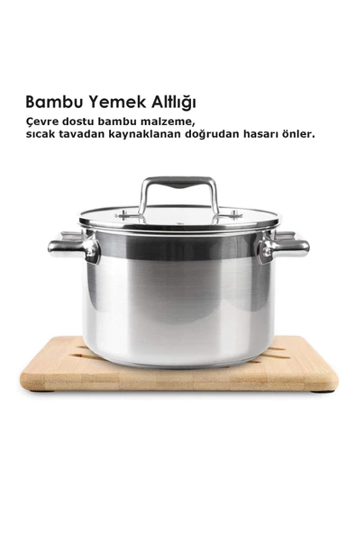 Nishev Bambu Kare Nihale Yatay Desenli - 3