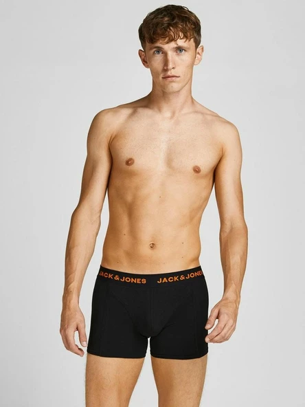 Jack Jones Black 5 Li Paket Erkek Boxer 12167028 - 3