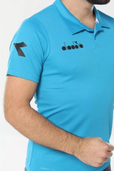 Diadora Nacce Turkuaz Polo Yakalı T-Shirt  -  1TSR06-Turkuaz - 5