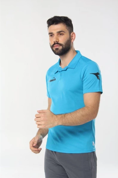 Diadora Nacce Turkuaz Polo Yakalı T-Shirt  -  1TSR06-Turkuaz - 3