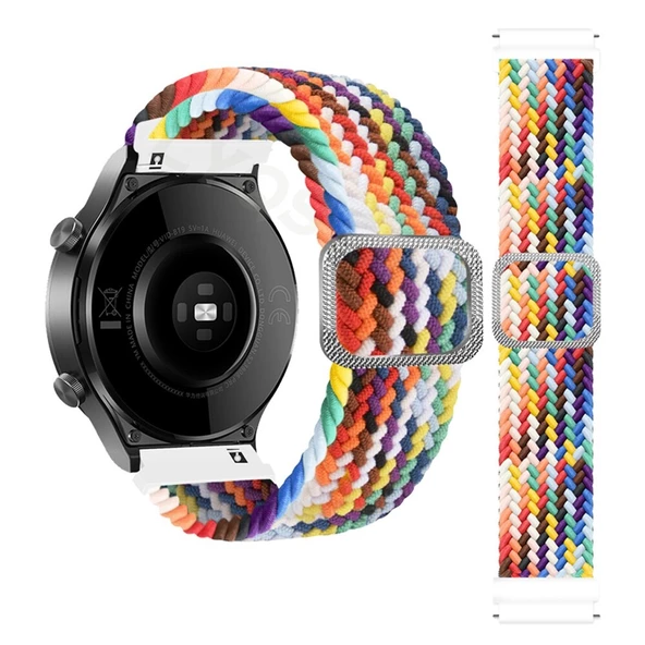 Huawei Watch 3 GT GT2 GT2e GT3 GT4 GT5 Pro 46mm Ultimate SE Elite Kordon Örgü Tokalı Kordon - Resim 5