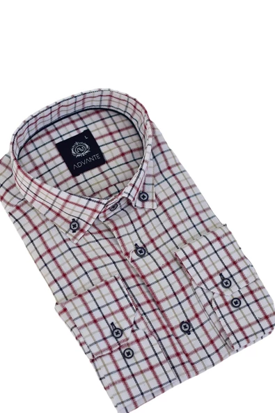 Erkek Klasik Uzun Kol Ekose Gömlek  BGL-ST03505 - Resim 6