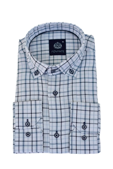 Erkek Klasik Uzun Kol Ekose Gömlek  BGL-ST03505 - Resim 9