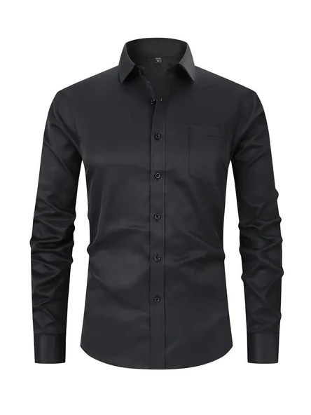 Erkek Klasik Uzun Kol Gömlek Micro BGL-ST03497