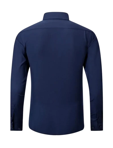 Erkek Klasik Uzun Kol Gömlek Micro BGL-ST03497 - 8