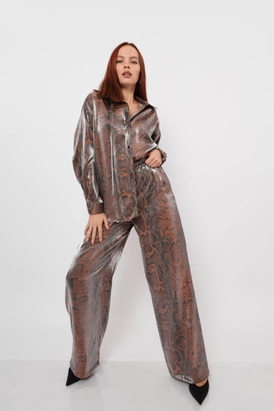 KAHVE GÜMÜŞ GÖMLEK - Resim 8