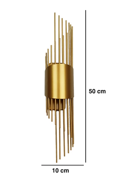 ST00 Dekoratif Ledli Duvar Aplik Sarkıt Gold 3200K Gün Işığı - 4