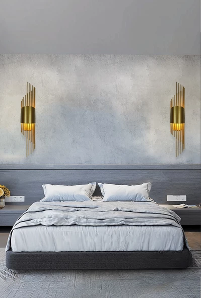 ST00 Dekoratif Ledli Duvar Aplik Sarkıt Gold 3200K Gün Işığı - 2