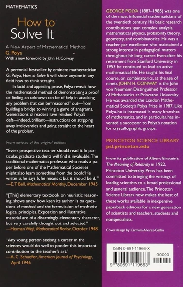 How to Solve It: A New Aspect of Mathematical Method (Princeton Science Library, 34) G. Polya - 2