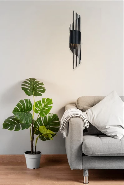 ST00 Dekoratif Ledli Duvar Aplik Sarkıt Siyah 3200K Gün Işığı - 3