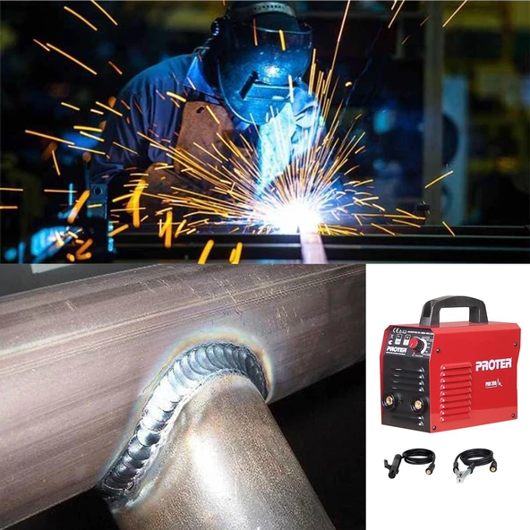 Proter İnverter Kaynak Makinası PRO200 Demir Metal Birleştirme Kaynak Makina 200 A 6.5 KW Elektrot - 3