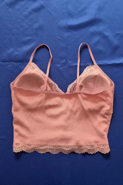 Moda Kadın Pedli Büstiyer Crop - 12