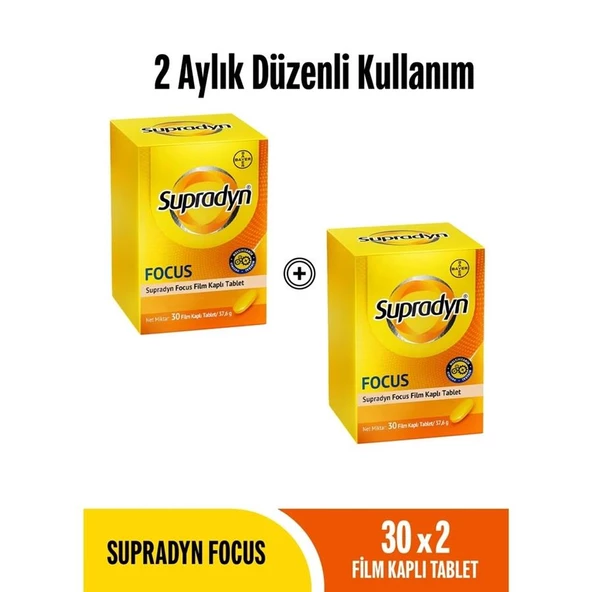 Supradyn Focus 30 Tablet 2'li Paket