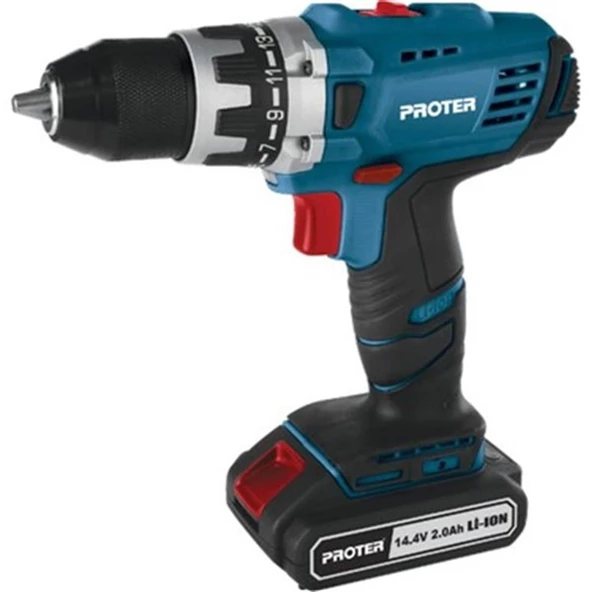 PROTER PST 414 SL 14.4V 2 AH Li-ion AKÜLÜ MATKAP VİDALAMA