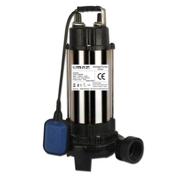 MAX-EXTRA MX05980 PARÇALAYICI ÇİFT BIÇAKLI KİRLİ SU POMPASI