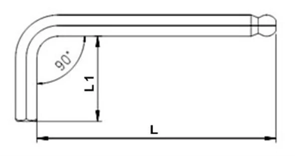 İZELTAŞ 10mm YUVARLAK BAŞLI ALLEN ANAHTAR - 2