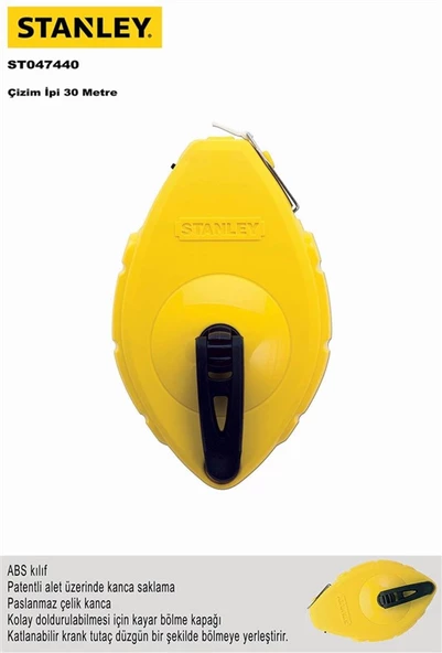 STANLEY ST047440 30mt ÇİZİM İPİ (ÇIRPI) - 2