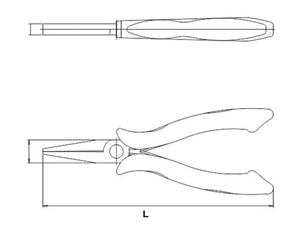 İZELTAŞ 150mm ELEKTRONİKÇİ DÜZ UÇLU KARGABURUN - 2