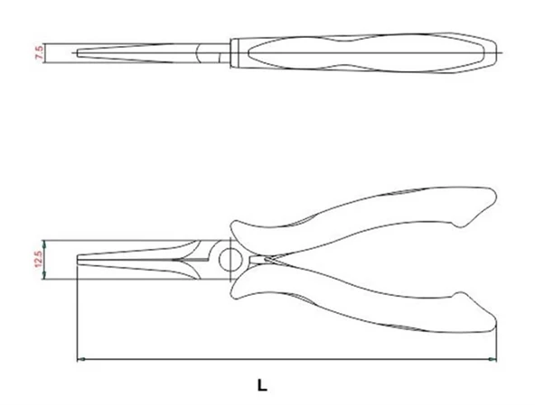 İZELTAŞ 150mm ELEKTRONİKÇİ UZUN KARGABURUN - 2