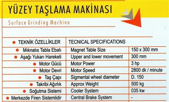 YÜZEY SATIH TAŞLAMA MAKİNESI - 2