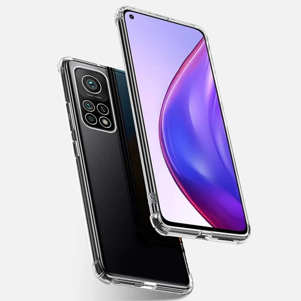Xiaomi Mi 10T Pro 5G Kılıf Şeffaf Nitro Anti Shock Kapak - Resim 7