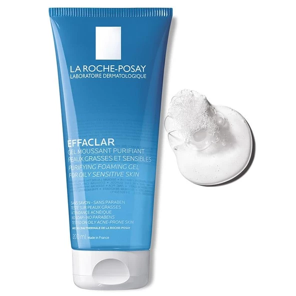 La Roche Posay Effaclar Gel 200 ml - Yağlı ve Hassas Ciltler için Temizleyici Jel