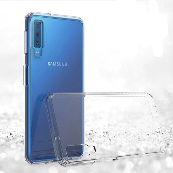 Samsung Galaxy A7 2018 Kılıf Şeffaf Nitro Anti Shock Kapak