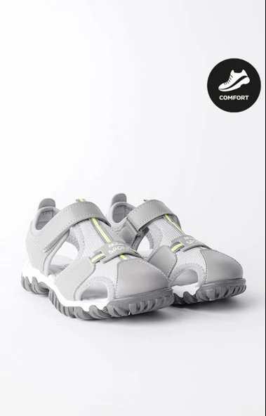 Muggo TWEETY Garantili Günlük Ortopedik Hafif Taban Önü Kapalı Cırtlı Unisex Çocuk Sandalet - 6