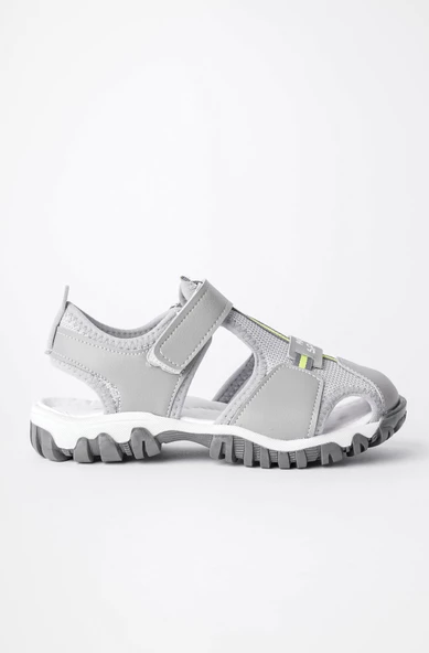 Muggo TWEETY Garantili Günlük Ortopedik Hafif Taban Önü Kapalı Cırtlı Unisex Çocuk Sandalet - 7