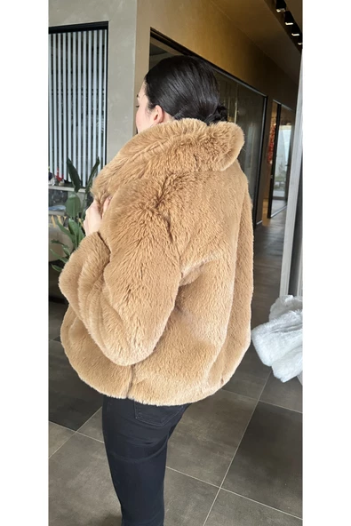 KAHVERENGİ ŞAL YAKA KÜRK - 3