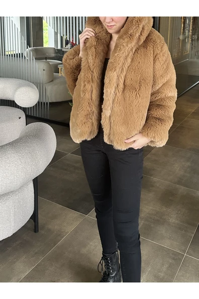 KAHVERENGİ ŞAL YAKA KÜRK - 2